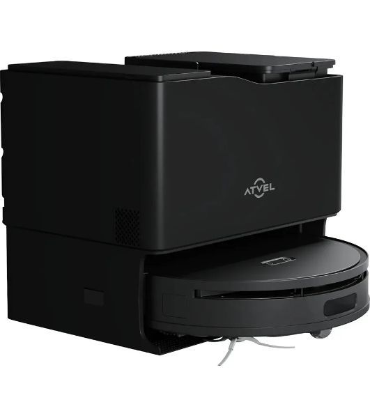 Робот-пылесос Atvel R100 черный, 5200 мAч Li-Ion, уборка сухая/влажная, пылесборник контейнер 0.34 л