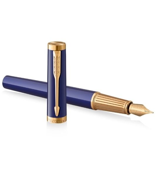 Ручка перьевая Parker Ingenuity Core F570 (2182009) Blue GT, F, сталь нержавеющая, подарочная коробка