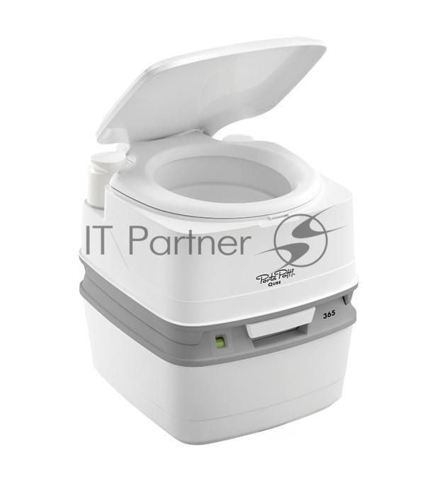 Биотуалет Thetford Porta Potti Qube 365 White (белый, нижн бак 21л, верхн бак 15л, ручн насос, индикатор заполн нижнего бака, размер 41,4х38,3х4