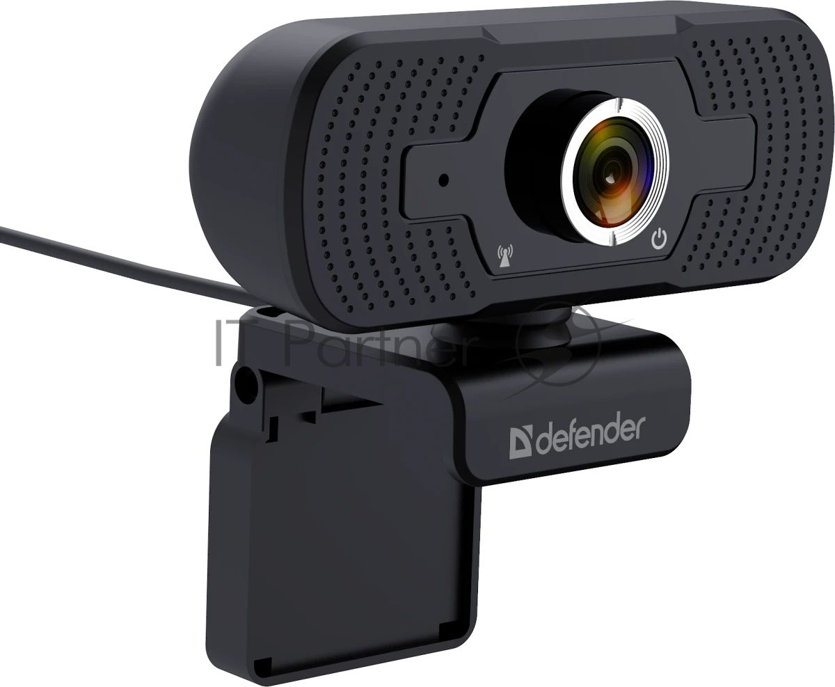 Веб-камера Defender G-lens 2591 2560x1440, 30 кадр/с, USB, микрофон, крепление на мониторе