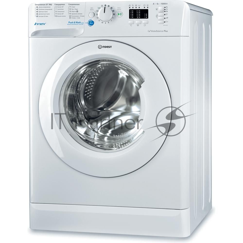 Стиральные машина Indesit BWSA 51051 1 белый, загрузка фронтальная 5 кг, 1000 об/мин., класс: А