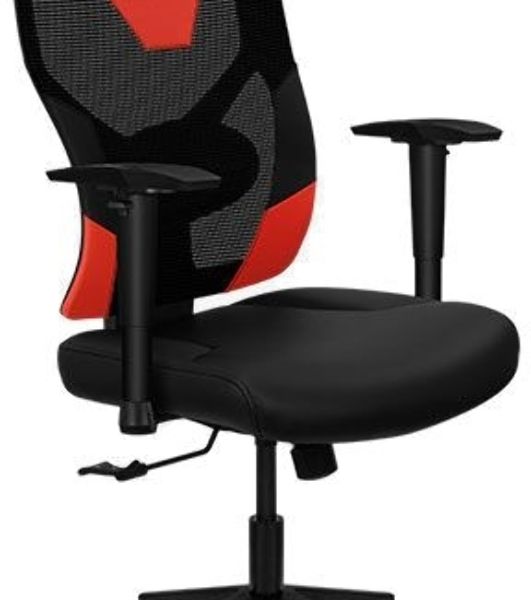 Кресло Aerocool GUARDIAN Champion красный, сетка, 150 кг, подголовник, регулируемые подлокотники, механизм качания, поясничная подушка