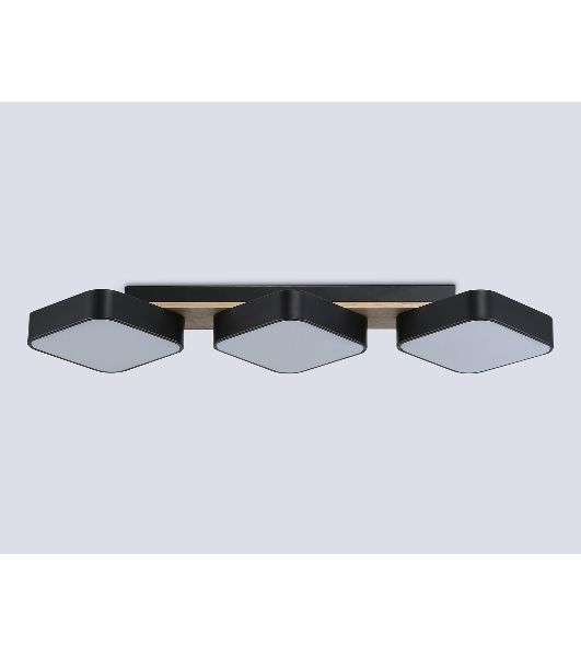 Светильник Ambrella light FL4878/3 BK/WD черный/дерево 54W 3000-6000K 680*200*70 (без ПДУ)