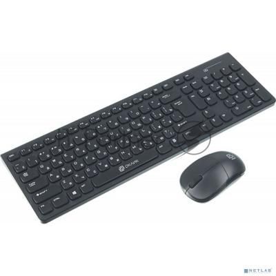 Комплект Oklick 220M клав:черный мышь:черный USB беспроводная slim Multimedia 1062000