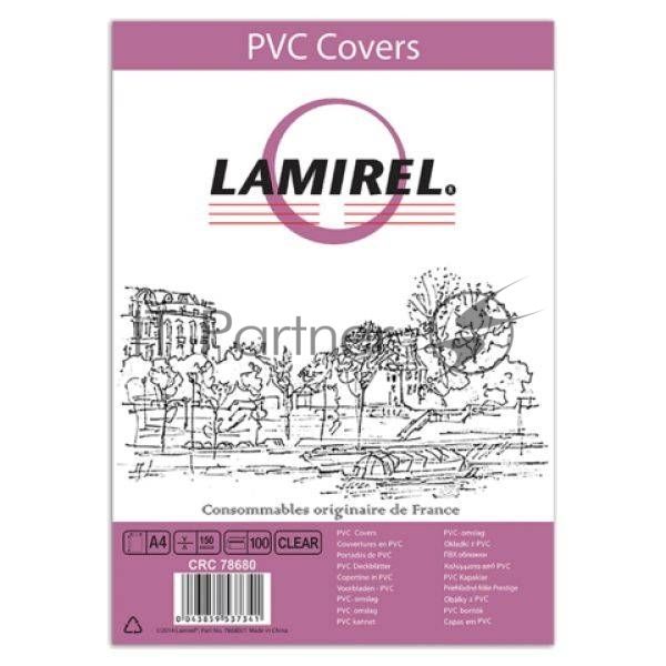 Обложки для переплета Lamirel LA-78680 A4 прозрачный (100шт)