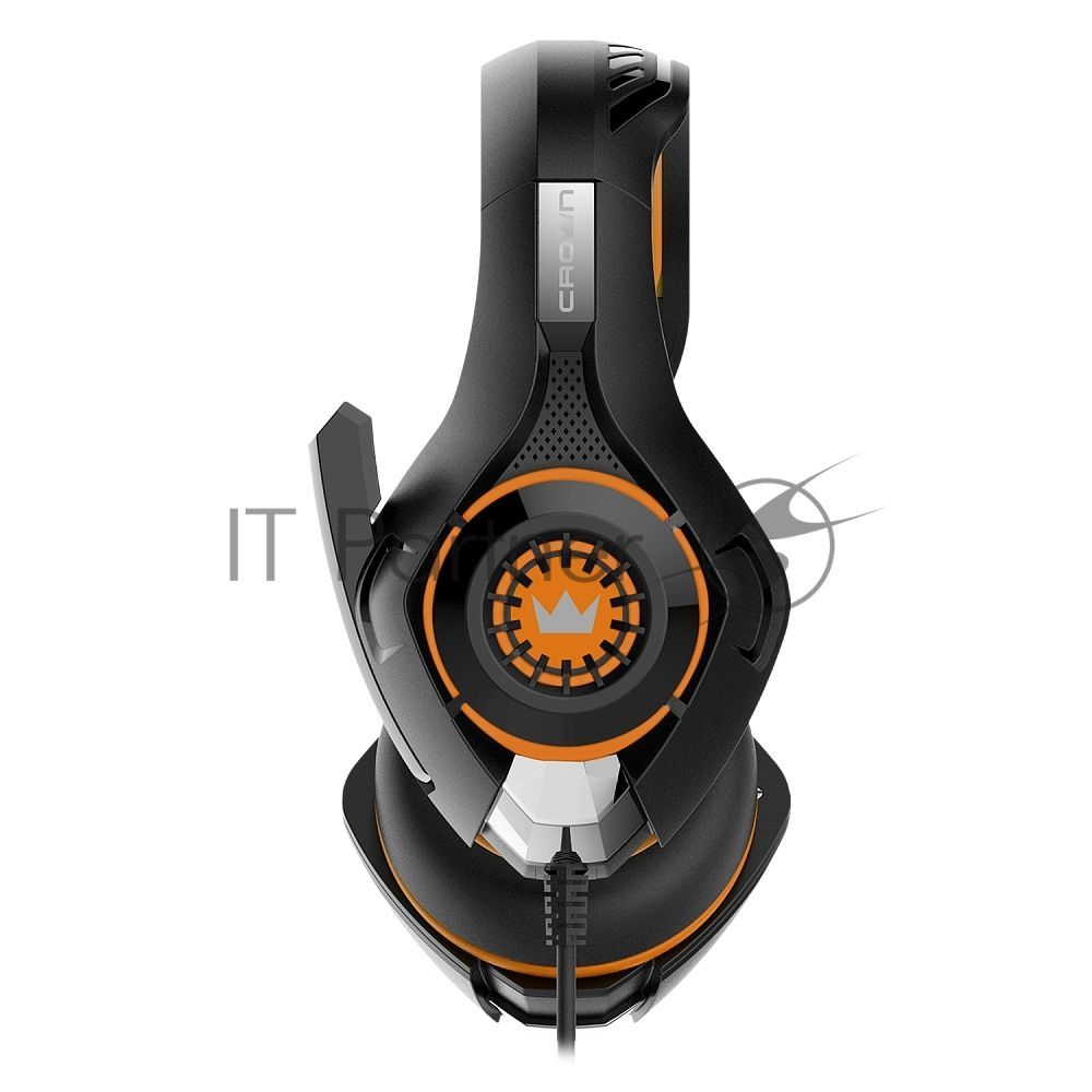 Гарнитура игровая Crown CMGH-101T черный/оранжевый