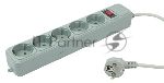 Сетевой фильтр PC Pet AP01006-1.8-GR 1.8 м, 5 розеток, серый