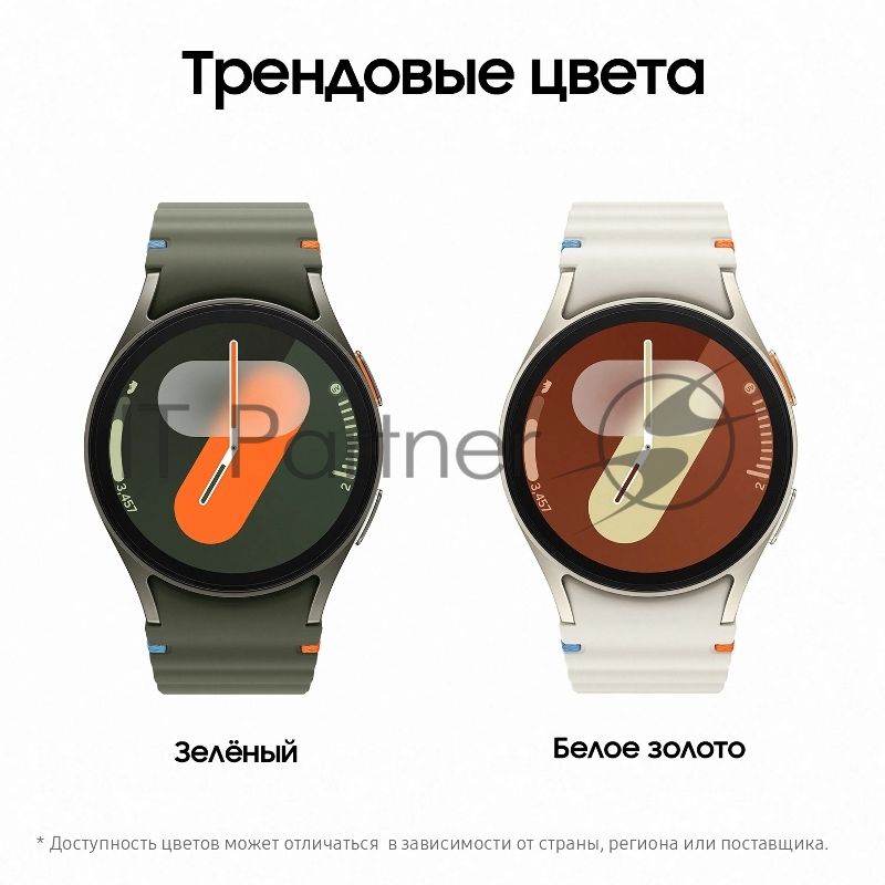 Смарт-часы Samsung Galaxy Watch 7 LTE 40мм 1.31" AMOLED корпус зеленый, ремешок зеленый
