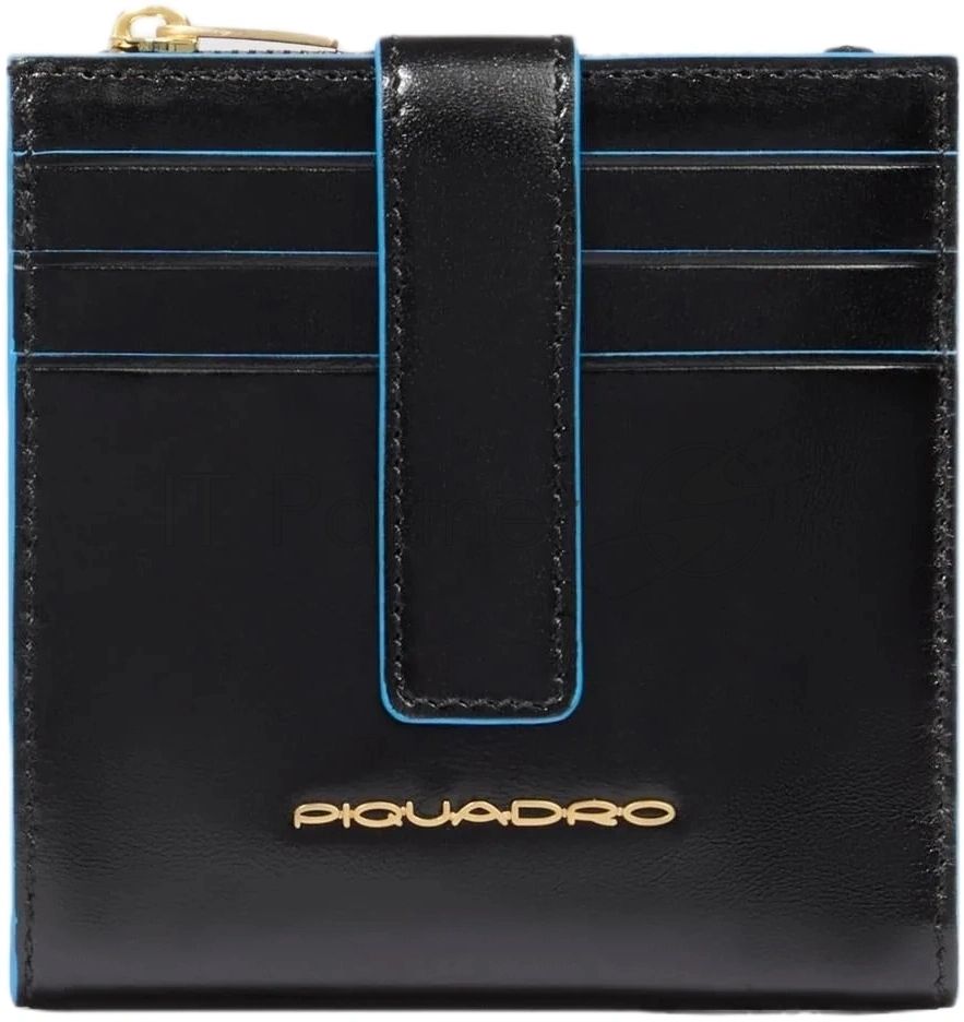 Картхолдер Piquadro Blue Square PP6843B2R/N черный, натуральная кожа