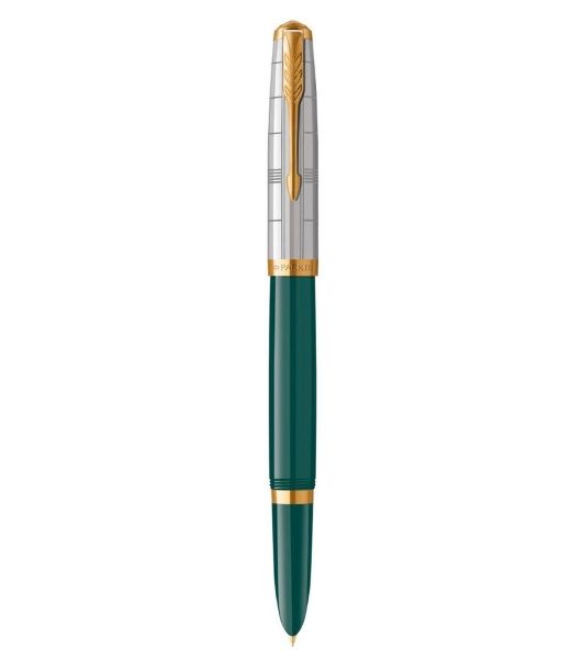 Ручка перьевая Parker 51 Premium (CW2169074) Forest Green GT, F, сталь нержавеющая, подарочная коробка