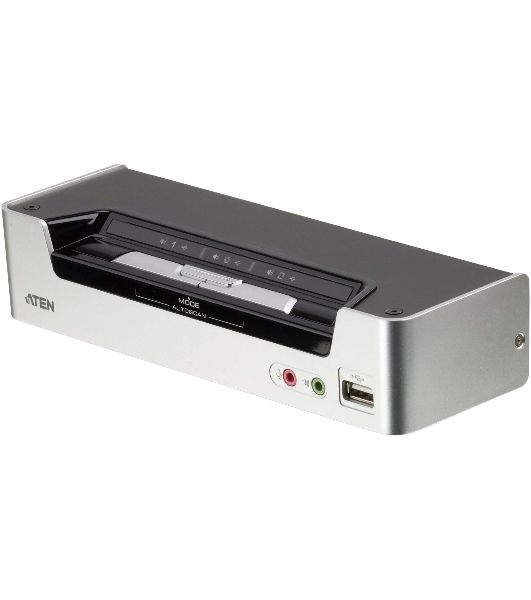 Переключатель, электрон., KVM+Audio+USB 2.0, 1 user USB+HDMI => 2 cpu USB+HDMI, соШнур. USB 2х1.8м., настол., исп.стандарт, без OSD, некаскад.. CUBIQ 2 PORT HDMI KVMP SWITCH W/1.8M