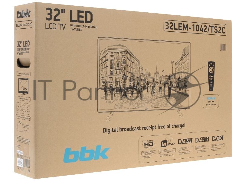 Телевизор BBK 32" 32LEM-1044/TS2C белый LED