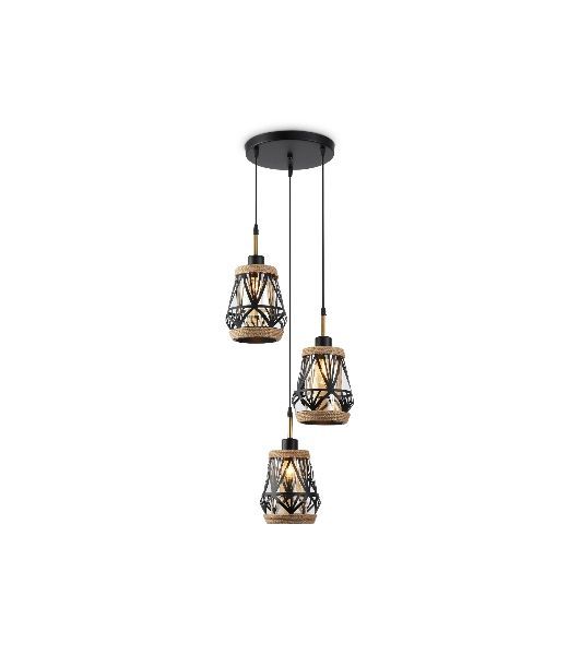Светильник Ambrella light TR8522/3 BK/SB черный/бронза E27/3 max 60W D380*1000