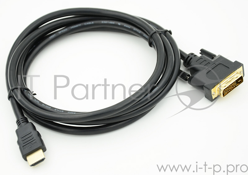Кабель видео Behpex HDMI (m)/DVI-D (Dual Link) (m) 2м. черный