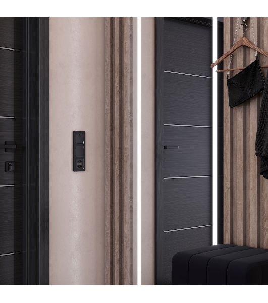 Рамка на 3 поста Platinum (черный алюминий) W0032608