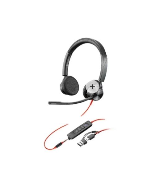 Гарнитура Plantronics Poly 3325 чёрный, проводная, USB