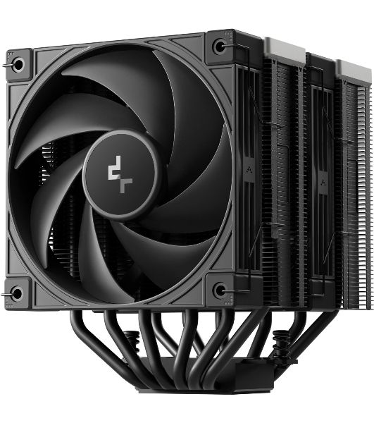 Кулер для процессора DEEPCOOL AK620 G2 LGA1851/1700/1200/115X/AM5/AM4 (8шт/кор, TDP 260W, PWM, DUAL Fan 120мм, 6 тепл. трубок, Copper Base, Wood-grain top cover, черный) RET (R-AK620G2-BKNNMN-GJD)
