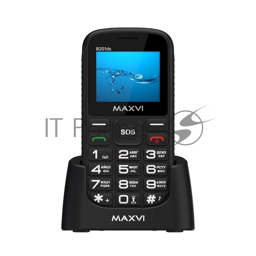 Мобильный телефон Maxvi B201ds черный