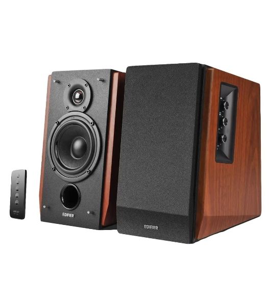 Колонки Edifier R1700 ВТ 2.0 Активные, 2 x 33W RMS, 85 дБА, дерево, беспроводной пульт ДУ