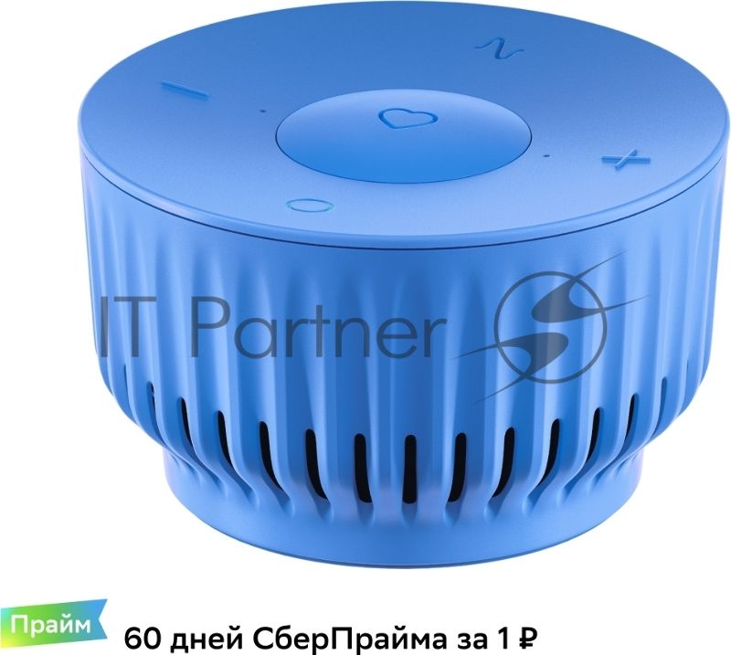Умная колонка Sber SberBoom Mini, 5Вт, с голосовым ассистентом Салют, безоблачный голубой