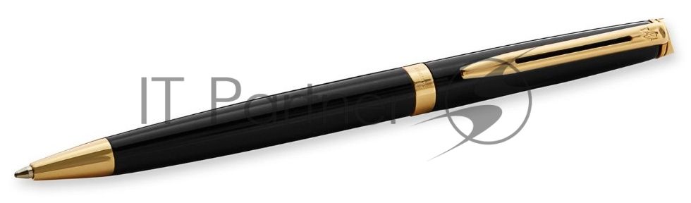 Ручка шариковая Waterman Hemisphere (CWS0920770) Matte Black GT M, синие чернила, подарочная коробка