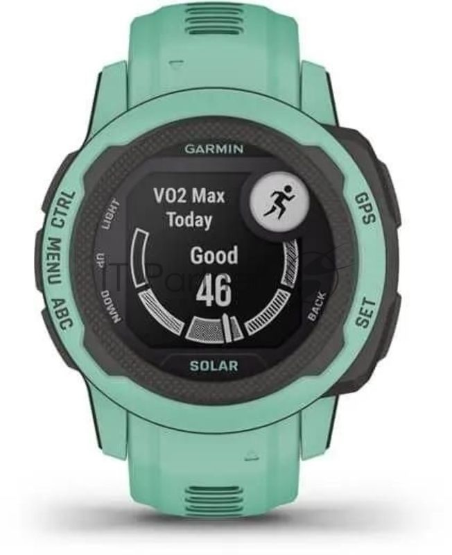 Умные часы Garmin Instinct 2S Solar Tactical 20мм 1.3" AMOLED корп.черный/мятный рем.мятный (010-02564-02)