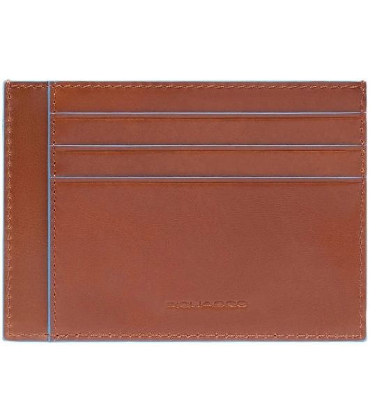 Картхолдер Piquadro Blue Square PP2762B2R/M каштановый, натуральная кожа