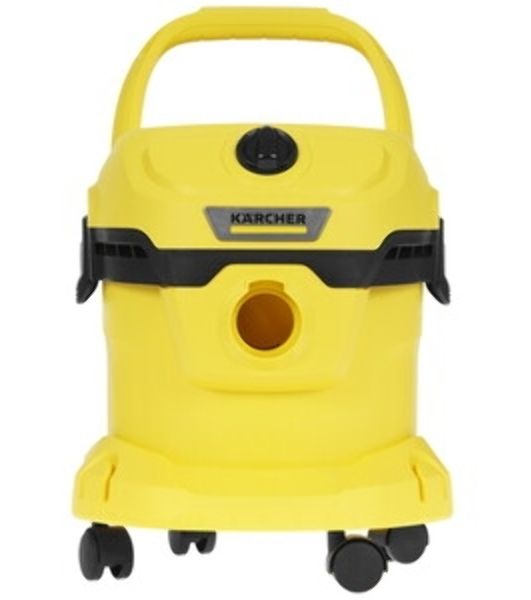 Строительный пылесос Karcher WD 2 Plus V-12/4/18 желтый, 1000 Вт, уборка сухая/сбор воды, пылесборник мешок/контейнер, 12 л