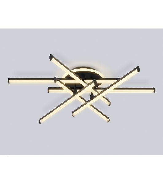 Потолочный светодиодный светильник Ambrella light FL6252 BK черный 97W 3000K-6400K 805*760*170 (ПДУ ИК)