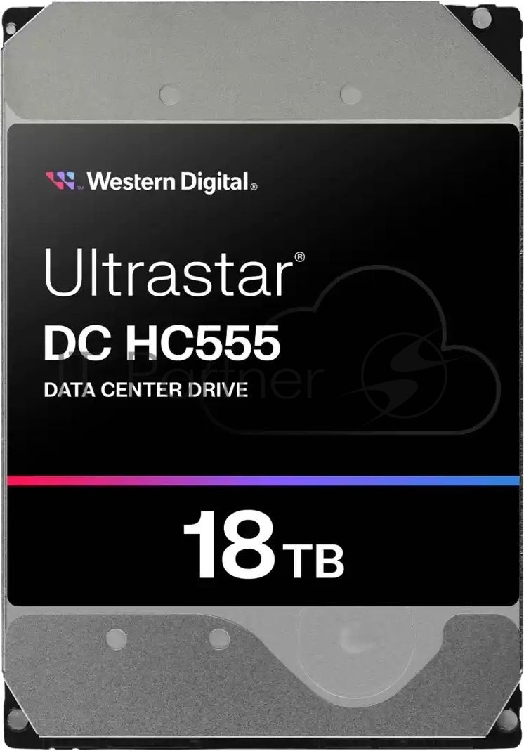 Жесткий диск SATA 18TB 7200RPM 6Gb/S 512MB DC HC555 WUH722018CLE6L4_0B48723 WESTERN DIGITAL