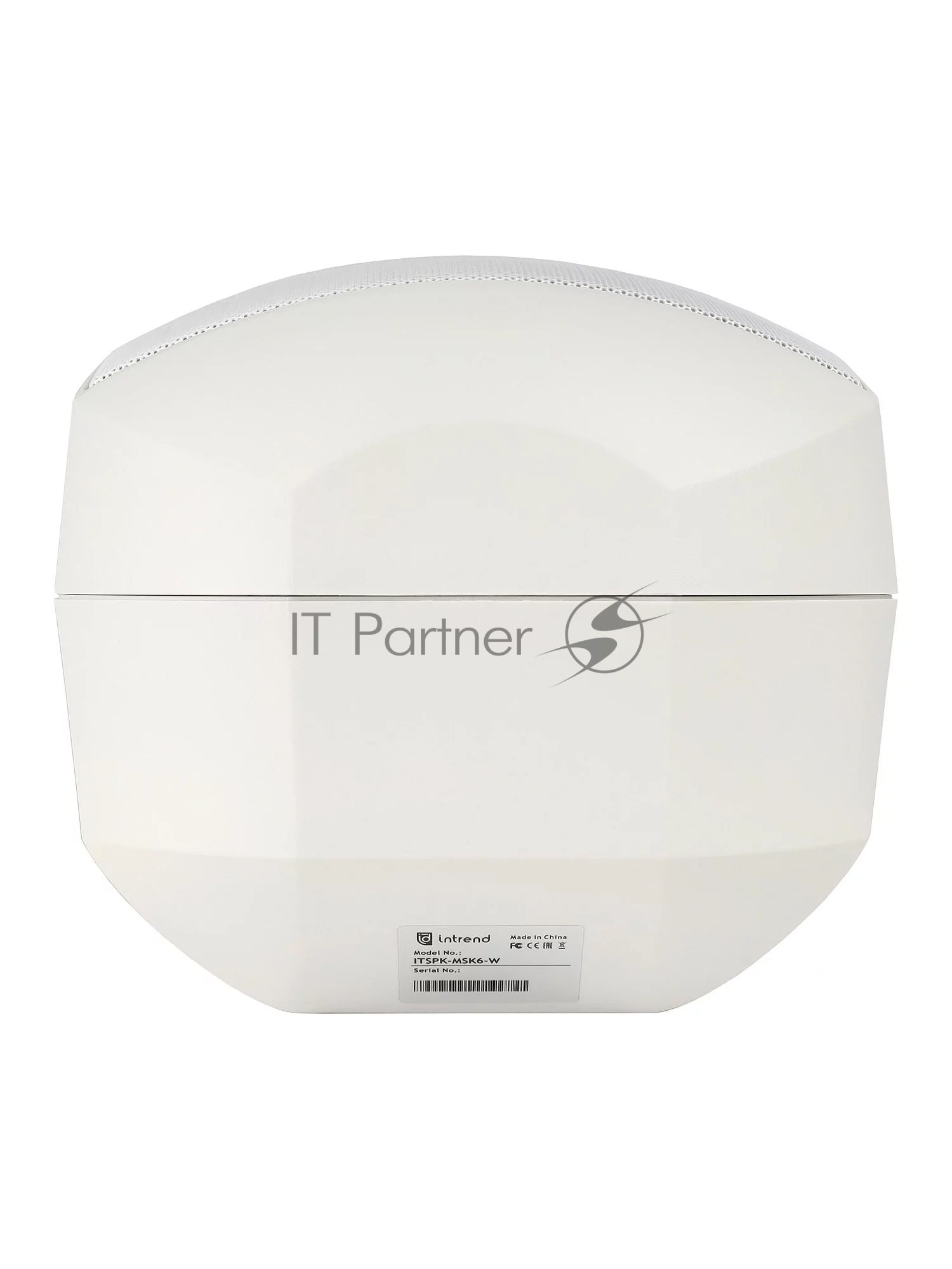 Акустическая система Intrend ITSPK-MSK6-W двухполосная, корпусная: 6"СЧ, 1"ВЧ, 7.5Вт/15Вт/30Вт/60Вт 100V/70V/8Ом, IP66. Корпус полипропилен, алюминиевый гриль. Цвет белый. Крепление в комплекте. (в упаковке 2шт, цена указана за 1шт)
