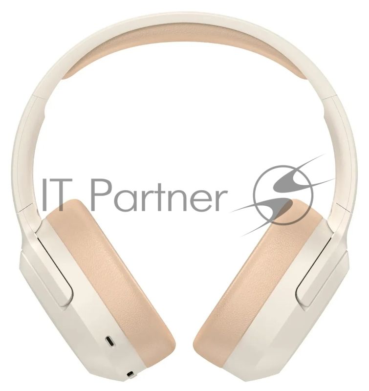 Беспроводные/проводные наушники Edifier W820NB Plus слоновая кость, полноразмерные, Bluetooth + USB-C, активное шумоподавление