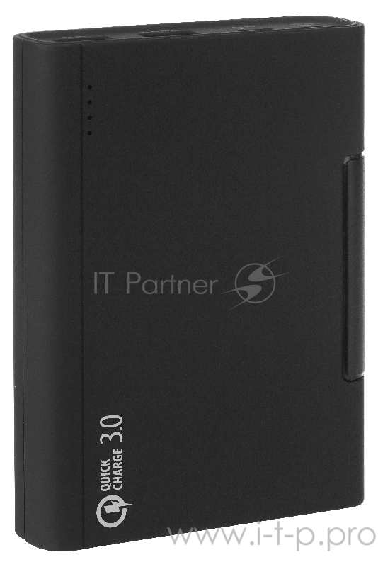 Портативный аккумулятор Qumo PowerAid 10400 QC/PD, 10400 мА-ч QC 3.0&2.0/BC1.2/MTKPE 1&2/PD черный