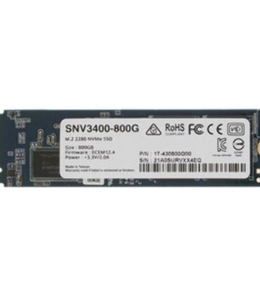 Накопитель SSD Synology SNV5420-800G M.2 NVMe, 800Gb, NVMe PCIe 3.0 x4, M.2 2280, R3100/W1000 Mb/s, IOPS 400K/70K, MTB