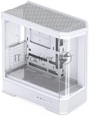 Корпус без блока питания Case JONSBO D400, Midi-Tower, TG, no fan, 2xUSB-A 3.0 + 1xUSB-C 3.2, ATX, mATX, mITX White