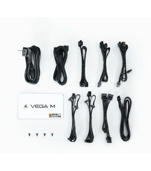 Блок питания Chieftec Vega M PPG-750-C (ATX 3.1, 750W, 80 PLUS GOLD, Active PFC, 135mm fan, Gen5 PCIe, Full Cable Management) Retail