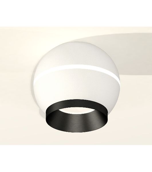 Светильник Ambrella Light XS1101011 SWH/PBK белый песок/черный полированный MR16 GU5.3 LED 3W 4200K (C1101, N7031)