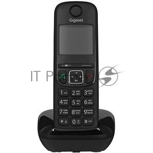 Дополнительная трубка Dect Gigaset AS690HX черный для AS690