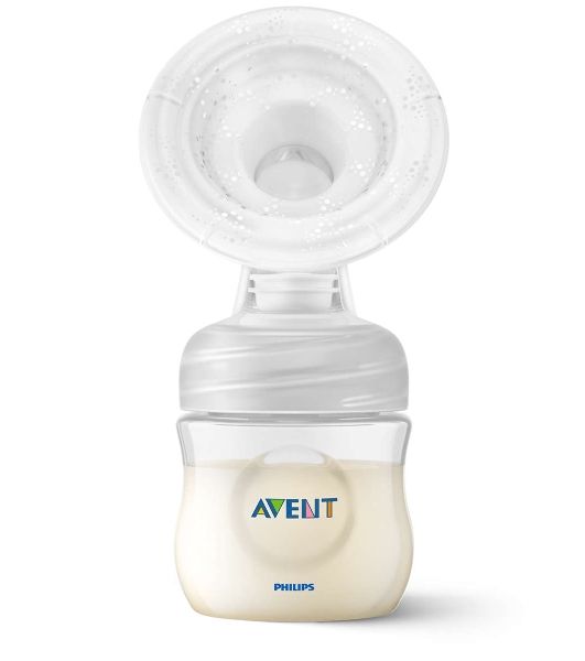 Молокоотсос ручной Philips SCF430/13, вес 0.3 кг, технология Natural Motion, мягкая насадка с адаптивной формой, 3 контейнера для 180 мл. для хранения молока в комплекте