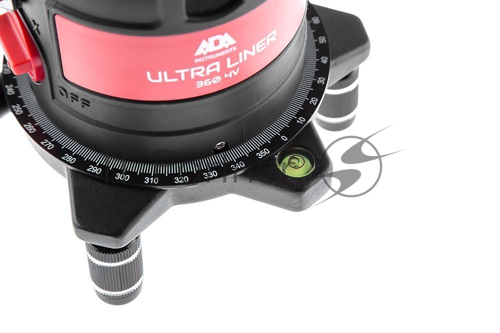 Уровень ADA ULTRALINER 360 4Vдальность20(70)м точность0.3мм/м кейс