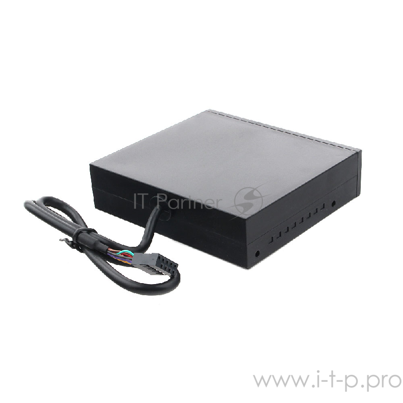 Кард-ридер Gembird FDI2-ALLIN1-02-B/черный/SD/T-Flash/Micro-SD/Micro-SDHC/Micro-SDXC/USB 2.0/метал