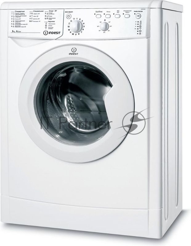 Стиральная машина Indesit IWSB 5085 CIS белый, загрузка фронтальная 5 кг, 800 об/мин., класс: А