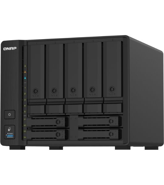 Сетевое хранилище без дисков SMB QNAP TS-932PX-4G 9-Bay NAS, 5 x 3.5" and 4 x 2.5" drive slots, Alpine AL324 ARM quad-core 1.7GHz, 4 Gb DDR4 (1x 4 Gb) up to 16 Gb (1 x 16 Gb), 2 x 10GbE SFP+, 2 x 2.5 GbE LAN