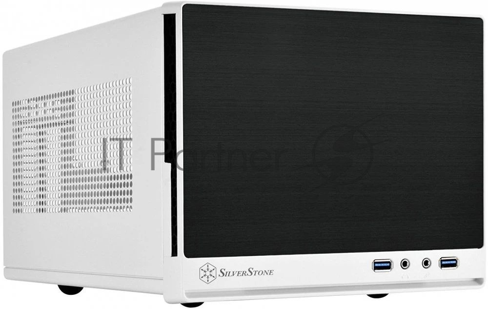 Компьютерный корпус Silverstone Sugo SST-SG13WB-Q , mini-ITX, без БП ( ATX )черно-белый, передняя панель из пластика