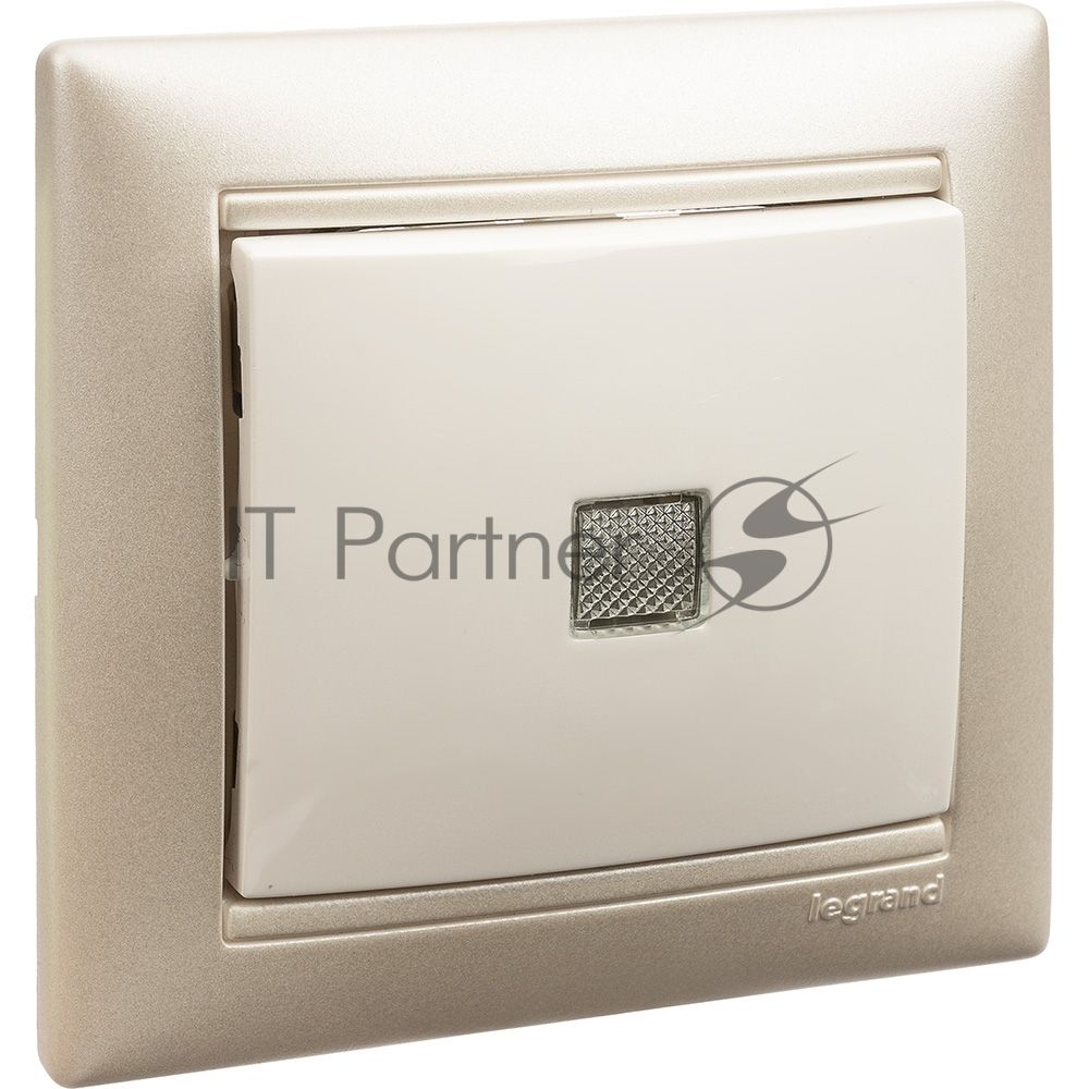 Электроустановочные изделия Legrand Legrand 770491  Рамка 1п Белый/Серебр  Valena