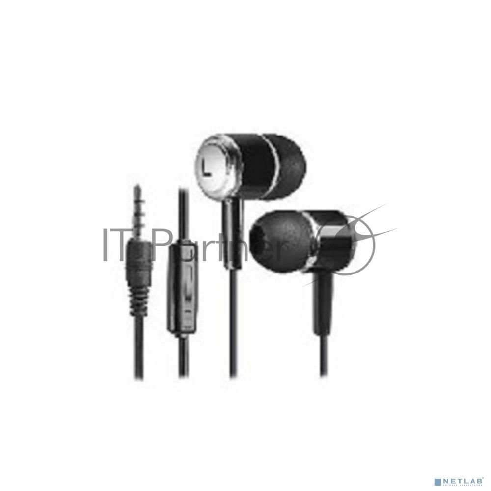 Наушники Defender Pulse 427 черный вставки