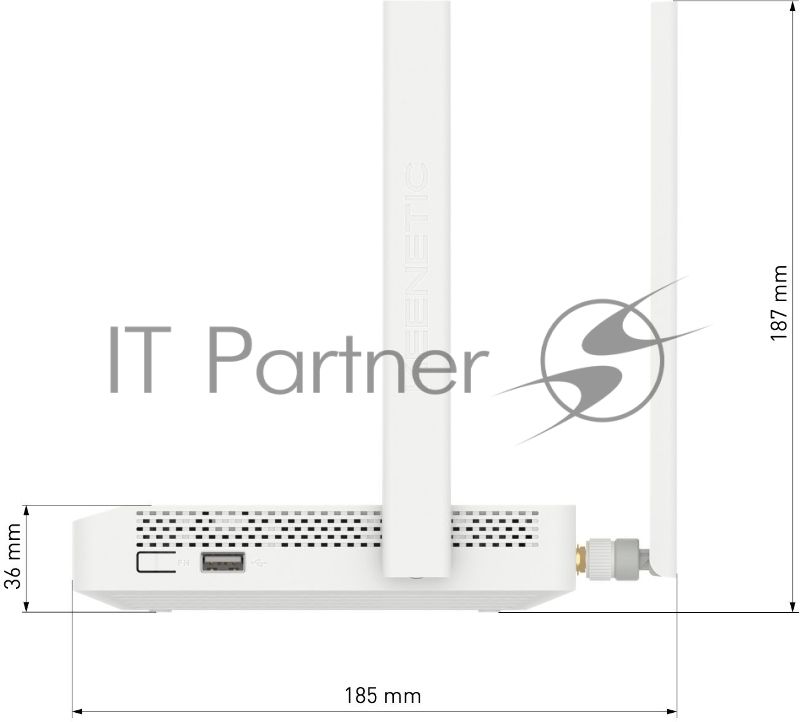 Роутер беспроводной Keenetic Skipper 4G (KN-2910) AC1200 10/100/1000BASE-TX/4G cat.4