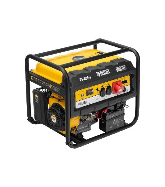 Электрогенератор бензиновый Denzel PS 80 E-3, 6.5 кВт, 85 дБ, 87 кг