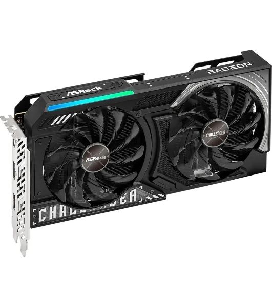 Видеокарта ASRock AMD Radeon RX 9060 XT Challenger OC, 16 GB GDDR6, 128 bit, 2xDisplayPort, HDMI, GPU 1800 MHz