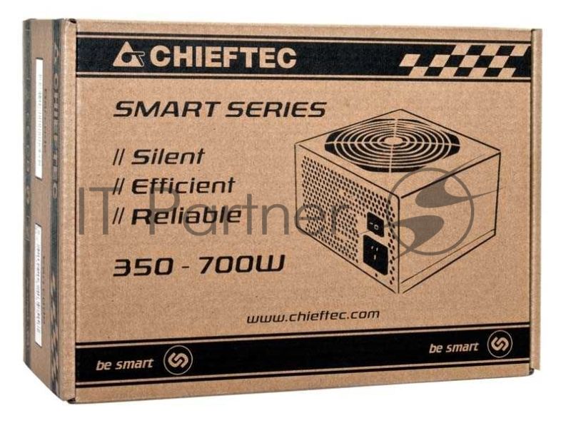 Блок питания Chieftec RTL GPS-600A8, 600Вт, 80 PLUS, 120мм, черный